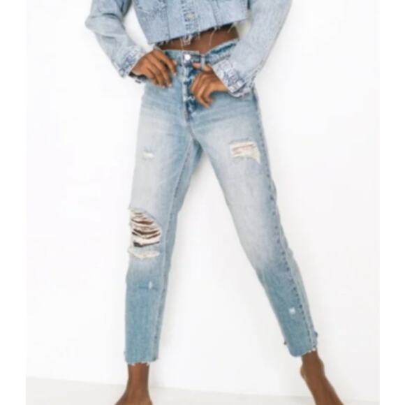 Urban Outfitters BDG Jeans 32 Ripped Distressed High Waisted Women's - Picture 1 of 6
